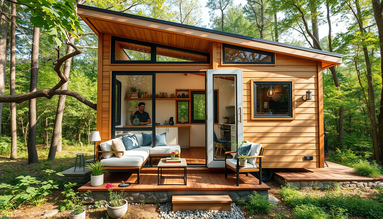 Discover the Jordy: A Cozy and Efficient 23-ft Tiny House with an Innovative Layout
