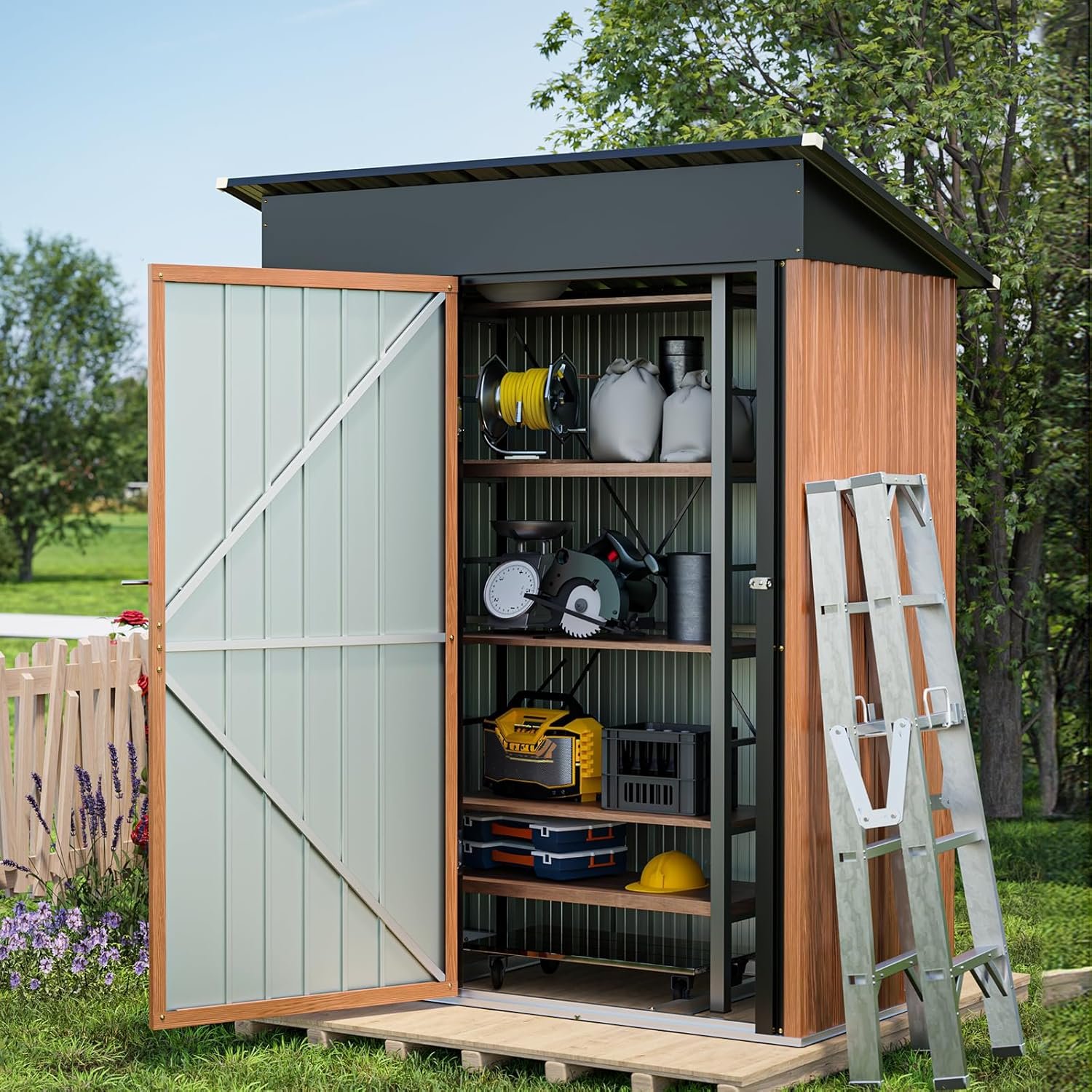 Maximize Your Space: The Essential 5x3 Ft Outdoor Metal Shed Review